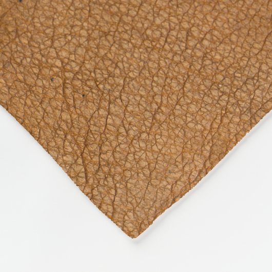 3de Jubileum  Leder Afbeelding Fleece Deken (Hoek)