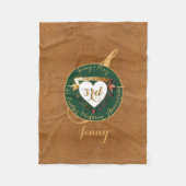 3de Jubileum  Leder Afbeelding Fleece Deken (Voorkant)