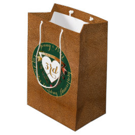 3de Jubileum Leder Afbeelding Groen Medium Cadeauzakje