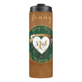 3de Jubileum  Leder Afbeelding Thermosbeker (Voorkant)