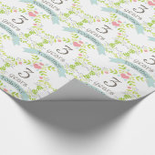 3de Jubileum Love Heart Gift Wrap Cadeaupapier (Hoek)