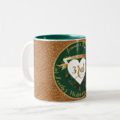 3de Jubileum Tweekleurige Koffiemok (Voorkant links)