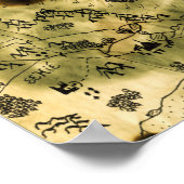 3de kaart van de vergeten Realm Poster (Hoek)