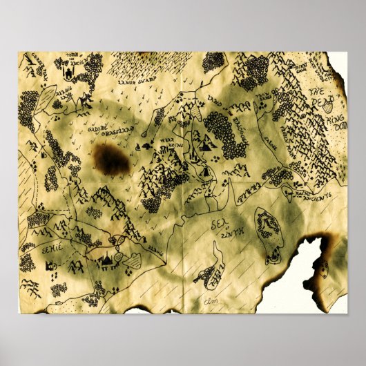 3de kaart van de vergeten Realm Poster (Voorkant)