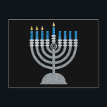 3de nacht van het Briefkaart van de Hanukkah Glitt<br><div class="desc">Hanukkah 2022 begint in de avond van zondag 18 december en eindigt in de avond van maandag 26 december</div>