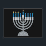 3de nacht van het Briefkaart van de Hanukkah Glitt<br><div class="desc">Hanukkah 2022 begint in de avond van zondag 18 december en eindigt in de avond van maandag 26 december</div>