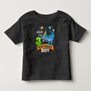 3de verjaardag Gift Boy T Rex Dinosaur 3 Kinder Shirts