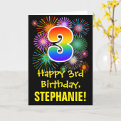 3de verjaardag: Vuurwapenpatroon van de vlinder +  Kaart (Gele Bloem)