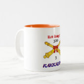 3e 320e Artillary Red Knight Rakkasans mok (Voorkant links)