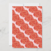 3e 3e Verjaardag Roze Sinaasappel Bloemen Roos Sch Kaart (Achterkant)