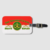 3e ACR Pantsercavalerie Regiment Bagagelabel (Voorkant (horizontaal))