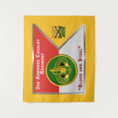 3e ACR Pantserregiment "Brave Rifles" Wandkleed (Voorkant)
