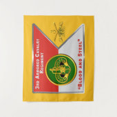 3e ACR Pantserregiment "Brave Rifles" Wandkleed (Voorkant)