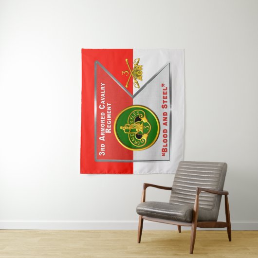 3e ACR Pantserregiment "Brave Rifles" Wandkleed (In situ)