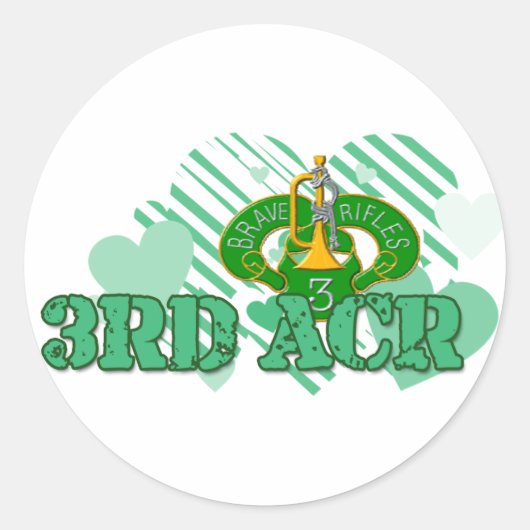 3e ACR Ronde Sticker (Voorkant)