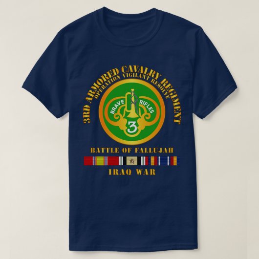 3e ACR w Irak Svc Fallujah V1 T-shirt (Design voorkant)