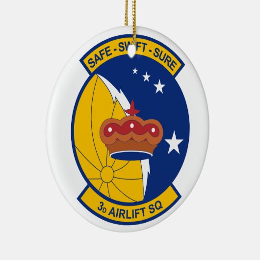 3e Airlift Squadron Keramisch Ornament (Rechts)