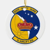 3e Airlift Squadron Keramisch Ornament (Voorkant)
