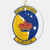 3e Airlift Squadron Keramisch Ornament (Links)