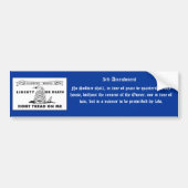 3e amendement bumpersticker (Voorkant)