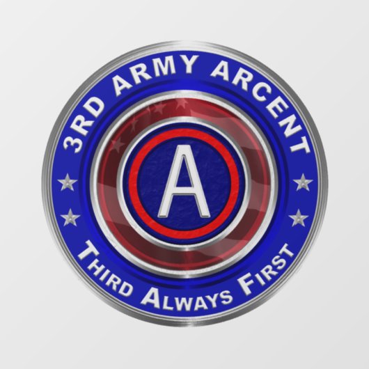 3e ARCENT Raamsticker (Vel)