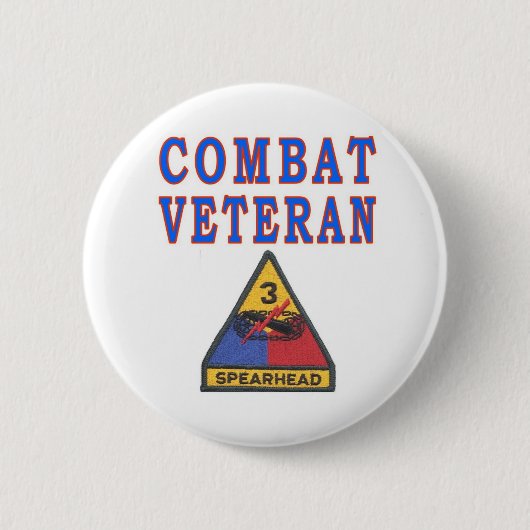 3e ARMORED-AFDELING Ronde Button 5,7 Cm (Voorkant)