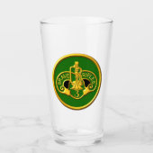 3e Armored Cav Regiment "Brave Rifle Glass Cup Glas (Voorkant)