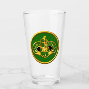 3e Armored Cav Regiment "Brave Rifle Glass Cup Glas