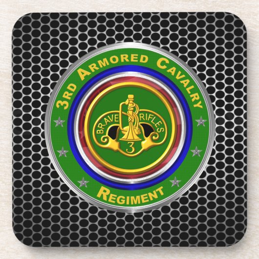 3e Armored Cavalry ACR Bier Onderzetter (Voorkant)