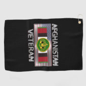 3e Armored Cavalry Afghanistan Veteraan Golfhanddoek (Horizontaal)