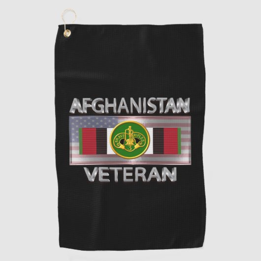 3e Armored Cavalry Afghanistan Veteraan Golfhanddoek (Voorkant)