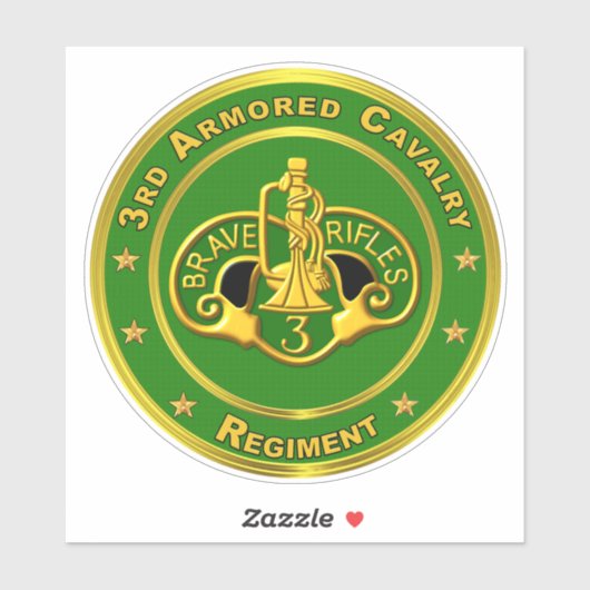 3e Armored Cavalry Regiment ACR Sticker (Vel)
