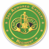3e Armored Cavalry Regiment ACR Sticker (Voorkant)
