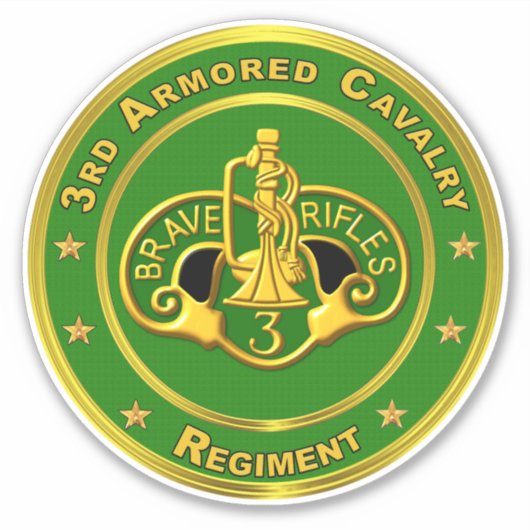 3e Armored Cavalry Regiment ACR Sticker (Voorkant)
