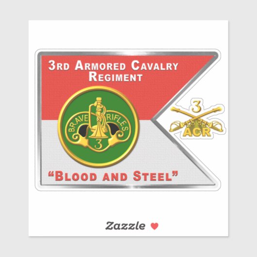 3e Armored Cavalry Regiment ACR Sticker (Vel)