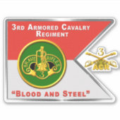 3e Armored Cavalry Regiment ACR Sticker (Voorkant)
