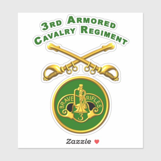 3e Armored Cavalry Regiment ACR Sticker (Vel)
