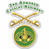 3e Armored Cavalry Regiment ACR Sticker (Voorkant)