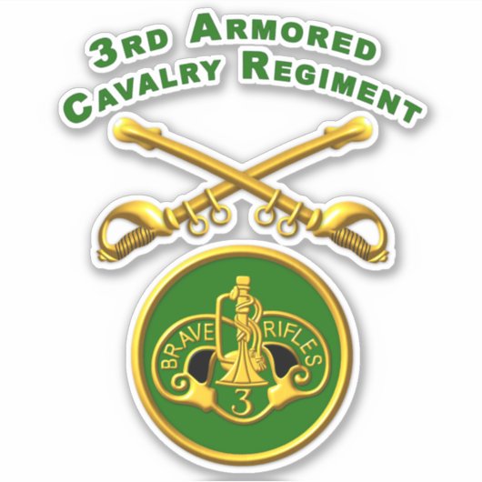 3e Armored Cavalry Regiment ACR Sticker (Voorkant)