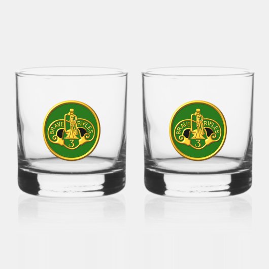 3e Armored Cavalry Regiment ACR Whisky Glas (Voorkant)