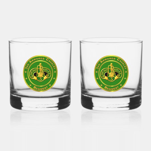 3e Armored Cavalry Regiment ACR Whisky Glas (Voorkant)