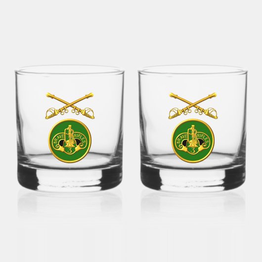 3e Armored Cavalry Regiment ACR Whisky Glas (Voorkant)