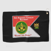 3e Armored Cavalry Regiment Guidon Golfhanddoek (Horizontaal)