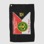 3e Armored Cavalry Regiment Guidon Golfhanddoek (Voorkant)