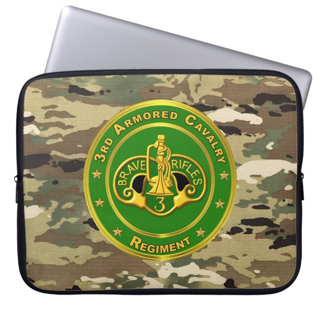3e Armored Cavalry Regiment Laptop Sleeve (Voorkant)