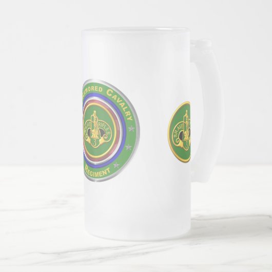 3e Armored Cavalry Regiment Matglas Bierpul (Voorkant rechts)