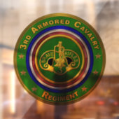 3e Armored Cavalry Regiment Raamsticker (Vel 2)