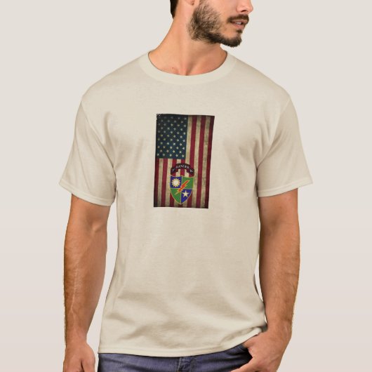 3e bataljon - 75e Ranger American Flag T-Shirt (Voorkant)