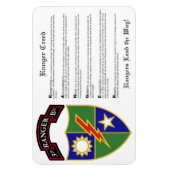 3e Bataljon - 75e Ranger Regiment Magnet 4x6 Magneet (Verticaal)