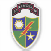 3e Bataljon - 75e Ranger Regiment Sticker (Voorkant)